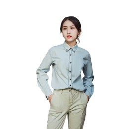 Designed men's long-sleeved lapel shirts, customized slim-fitting men's hotel work clothes, hotel banquet tops, Luhuan Haitian Resort Hotel R413 Designed men's long-sleeved lapel shirts, customized slim-fitting men's hotel work clothes, hotel banquet tops, Luhuan Haitian Resort Hotel R413